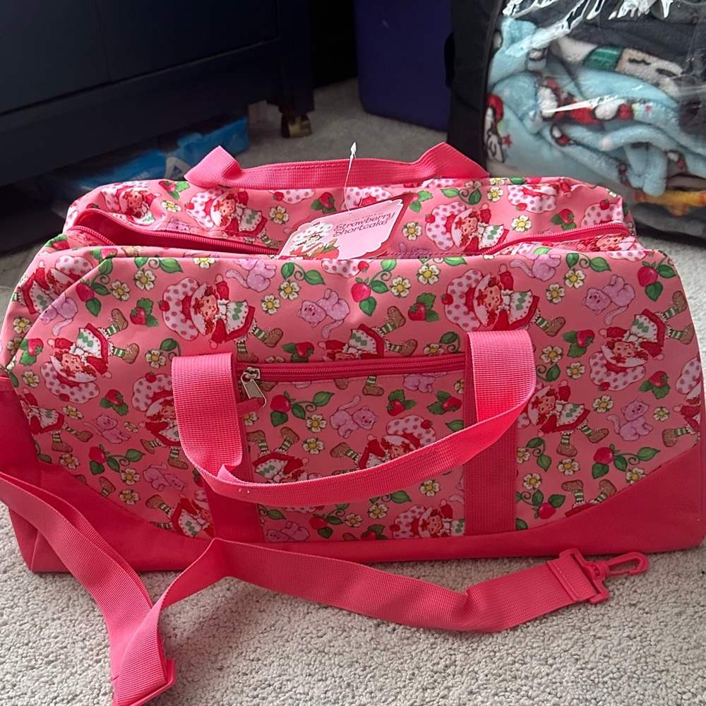 Pink Strawberry Shortcake Duffel Bag
